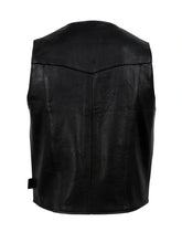 Black Premium Lining Style Real Leather Vest